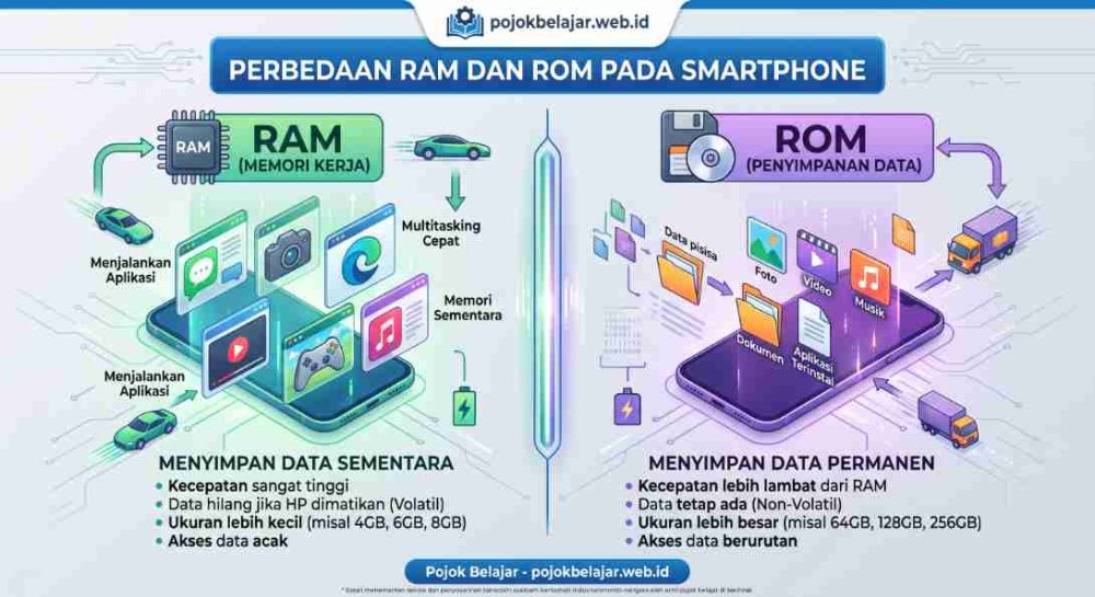 Perbedaan RAM Dan ROM Pada Perangkat Smartphone